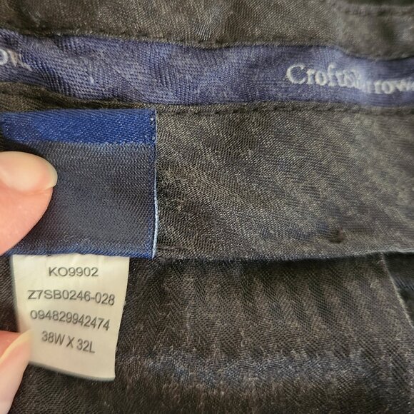 Croft & Barrow Mens Black 38x32 Pants - Picture 6 of 10